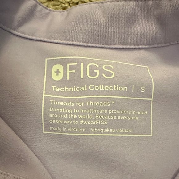 Figs Women's Limited Edition Light Purple Jogger Set with Neon Accents - Picture 2 of 6